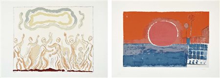 GUIDI V. - SAETTI B. Figure nello spazio - Sole lotto di 2 serigrafie es....