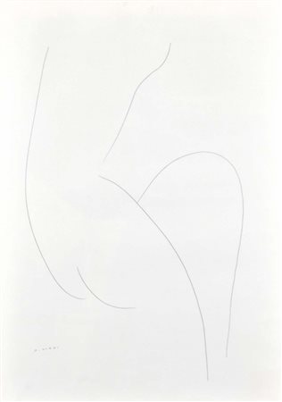 VIANI ALBERTO Quistello (Mn) 1906 - Mestre 1989 Nudo (1978) disegno a matita...
