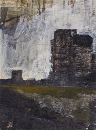 GIOVANNI CERRI (1969)Citt&agrave; fantasma, 2008Olio e collage su carta...