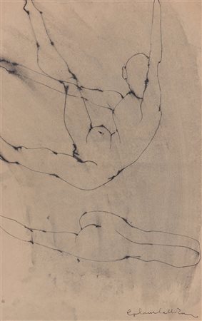 ENRICO COLOMBOTTO ROSSO (1925-2013)Senza TitoloOpera recante bozzetti sul...