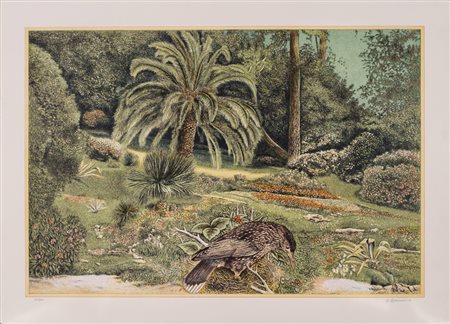 GIUSEPPE GIANNINI (1937)Senza Titolo, 1984LitografiaCm 50,5x70Firma e...