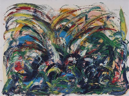 CARMINE ELEFANTEEnergie: Composizione, 1987Olio su cartoncinoCm 57x76Firma e...