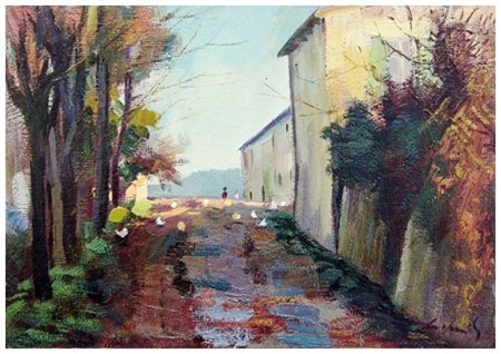 GIO BATTA LEPORI Livorno 1911 – Livorno 2002 Senza titolo Olio su faesite 20...