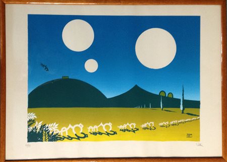 Gianni Zattarin "Andar con loro?" Litografia su carta dim. foglio cm 50x70...