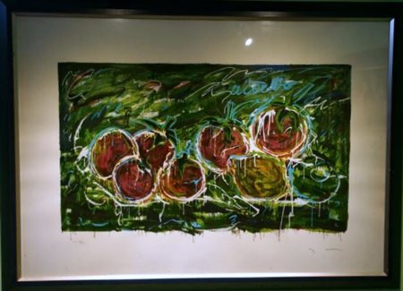 Mario Schifano "Acerbo" Litografia polimaterica su carta dim. foglio cm...