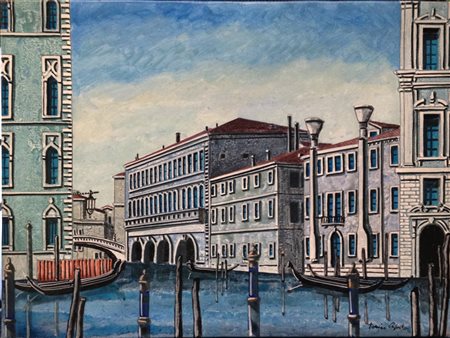 Tonino Caputo "Canal Grande" olio su tela cm 30x40 Autentica dell'artista su...