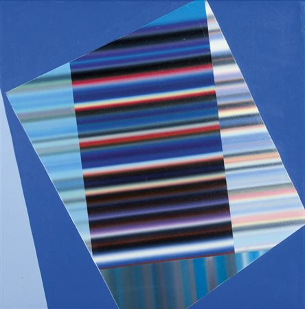 Angelo Maggia "Composizione" 1989 Olio su tela cm 50x50 - Firma e data al retro