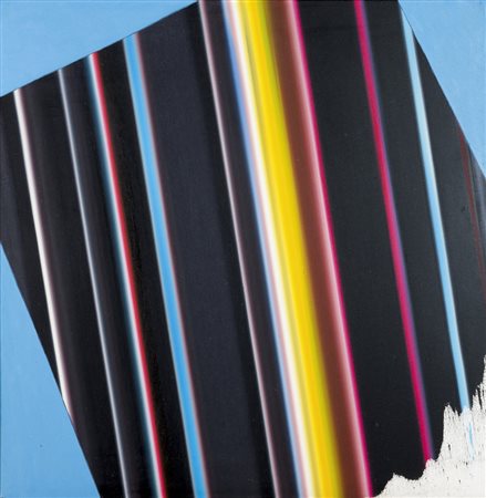 Angelo Maggia "Composizione" 1991 Olio su tela cm 50x50 - Firma e data al retro