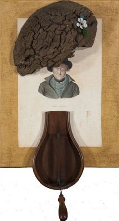 Daniel Spoerri "Senza titolo" anni '90 Bronzo, stampa e oggetto su tavola cm...