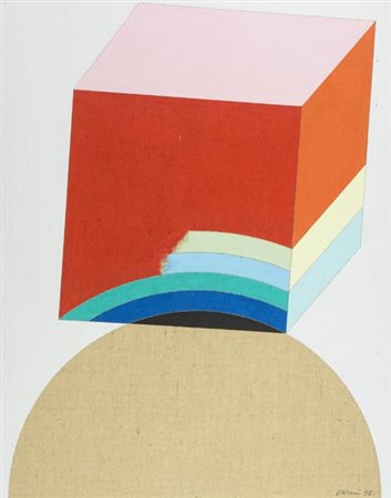 Eugenio Carmi Genova 1920 Lugano 2016 Cubo trasgressivo 1998, Acrilico su...