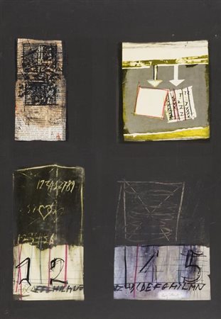 Giorgio Celiberti Udine 1929 Impresso nella memoria 1988-89, Tecnica mista su...