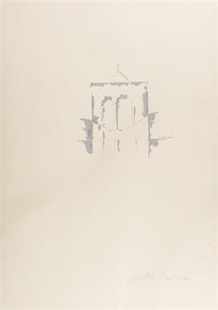 Giosetta Fioroni Roma 1932 Senza titolo , Tecnica mista su carta, cm. 100x70,...