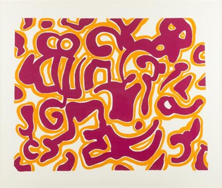 Carla Accardi Trapani 1924 Roma 2014 Senza titolo , Litografia su carta, cm....