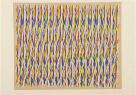 Piero Dorazio Roma 1927 2005 Reticolo 1963-84, Litografia su carta, cm....