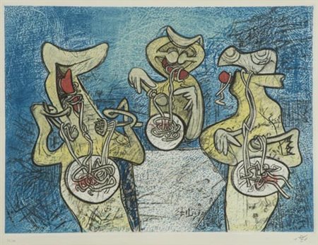 Sebastian Matta Santiago 1911 Tarquinia 2002 Senza titolo , Acquaforte e...