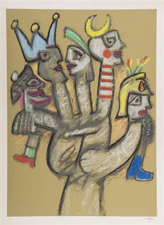 Sebastian Matta Santiago 1911 Tarquinia 2002 Senza titolo , Litografia su...