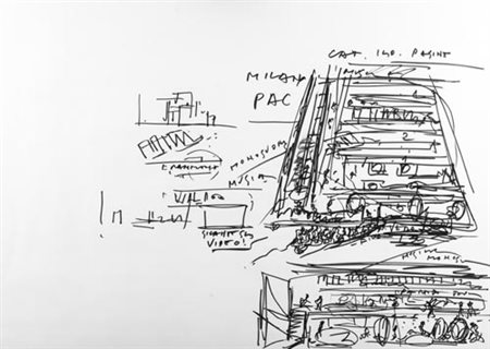 Emilio Vedova Venezia 1919 2006 Progetto , Tecnica mista su cartoncino, cm....