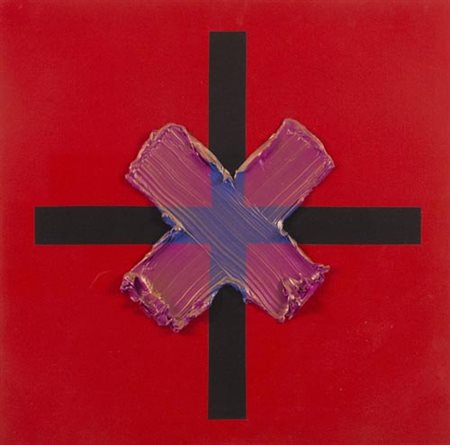 Jorrit Tornquist Graz (Austria) 1938 Contracroce - Trasparenze 1990, Acrilico...