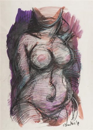 Fausto Maria Liberatore Lucca 1927 Camaiore 2004 Nudo 1969, Tecnica mista su...