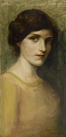 Amedeo Bocchi Parma 1883 1976 Figura di donna , Olio su tela, cm. 58x28...