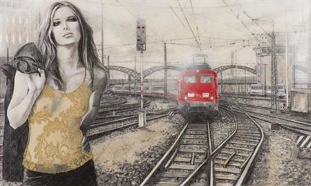 Gianni Bellini Carmignano 1965 No regrets 2005, Olio e tecnica mista su...