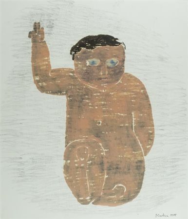 Venturino Venturi Loro Ciuffenna (Ar) 1918 2002 Bambino benedicente 1975,...