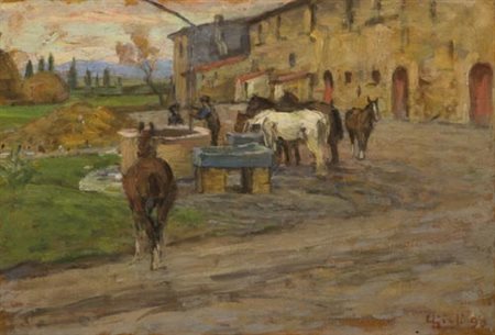 Luigi Gioli San Frediano a Settimo (Pi) 1854 Firenze 1947 Cavalli...