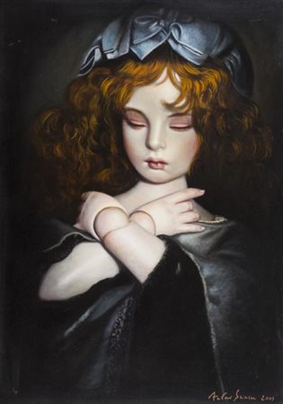 Antonio Sciacca Catania 1957 Bambola metafisica 2003, Olio su tela, cm....