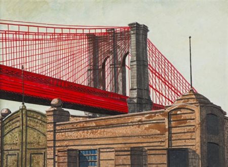 Tonino Caputo Lecce 1933 Terminal , Olio su tela, cm. 30x40 Firmato in basso...