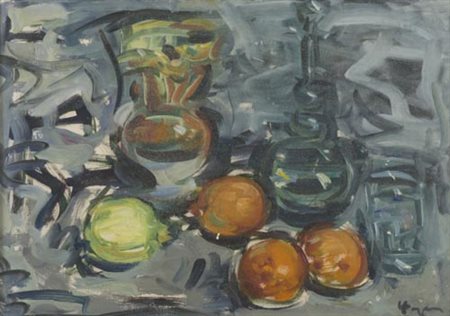 Enzo Pregno Alessandria d'Egitto 1898 Firenze 1972 Natura morta , Olio su...