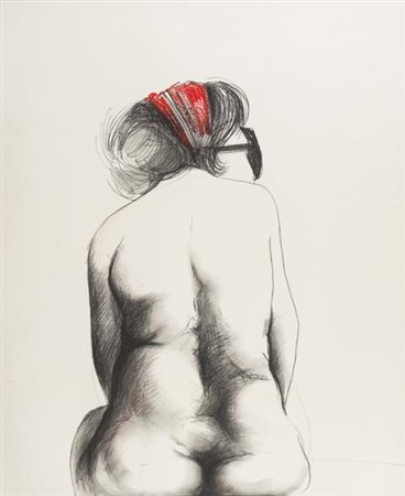 Antonio Pedretti Gavirate (Va) 1950 Studio per bagnante 1973, Tecnica mista...