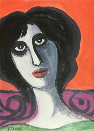 Pompeo Borra Milano 1896 Milano 1973 Atteggiamento espressivo 1968, Olio su...