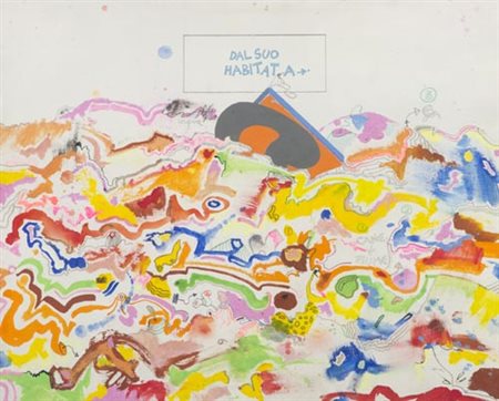 Luca Alinari Firenze 1943 Dal suo Habitat a... anni '70, Acrilico e tecnica...