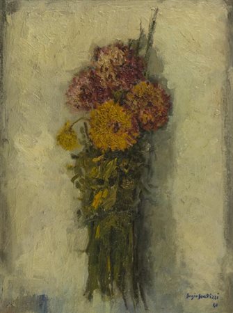 Sergio Scatizzi Gragnano (Lu) 1918 Firenze 2009 Mazzo di fiori 1941, Olio su...