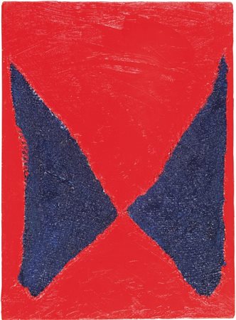 UKITA YOZO (1924-) Wings 2006olio e collage su tela cm 46x33firmato e datato...