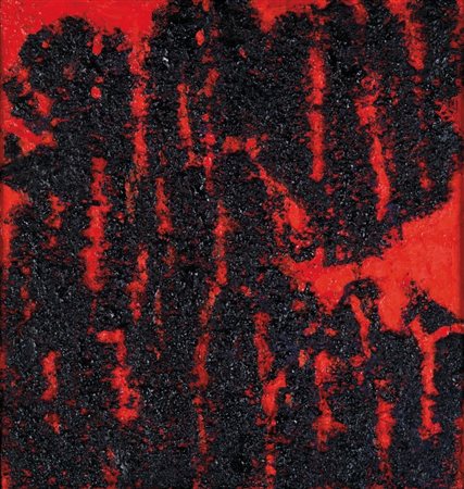 UEMAE CHIYU (1920-) Work 1999tecnica mista su tavola cm 19x18firmato e datato...