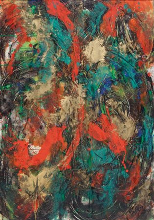 IMAI TOSHIMITSU (1928-2002) Work 1979acrilico su carta cm 100x70,2firmato e...