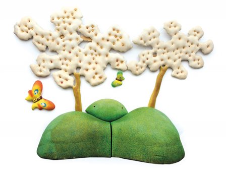 PIERO GILARDI (1942-) Senza titolo (Alberi e farfalle) 1974poliuretano cm...