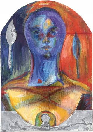 BRUNO CECCOBELLI (1952-) Ha bisogno di dare 1996tecnica mista su carta,...