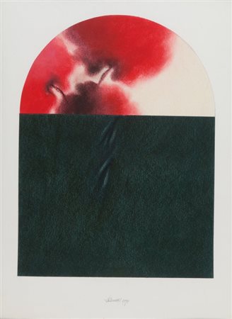 DAVIDE BENATI (1949-) Senza titolo 1991acquerello su carta cm 75x57firmato e...