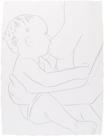 ANDY WARHOL (1928-1987) Modern Madonna 1981grafite su carta cm 103,5x79sul...