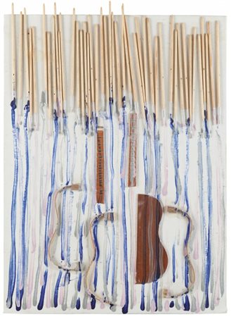 FERNANDEZ ARMAN (1928-2005) Senza titolo 2003tecnica mista (chitarra...