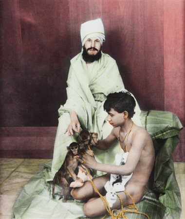 LUIGI ONTANI (1943-) Shri Kalì Sunil 1993foto acquarellata a manoopera...