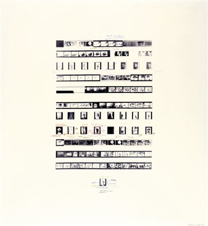 ALESSANDRO ALGARDI (1945-) Fotoritocco simulata 1976tela emulsionata cm...