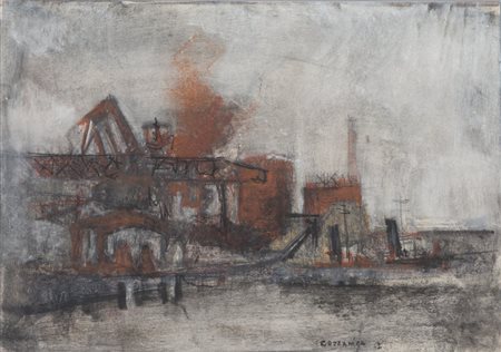 GIANCARLO CAZZANIGA (1930-2013) Lotto di undici opere Italsider 1962tecnica...