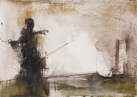 GIOVANNI CAPPELLI (1923-1994) Lotto di quattro opereSenza titolo 1962tecnica...