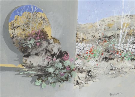 GIUSEPPE BANCHIERI (1927-1994) Lotto di sette opere Senza titolotecnica mista...