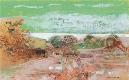 GIUSEPPE MARTINELLI (1930-) Senza titolo 1971tecnica mista su carta cm...