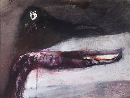 RENZO VESPIGNANI (1924-2001) Senza titolo 1962tecnica mista su carta cm...