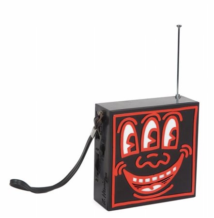 KEITH HARING (1958-1990) Radio 1986pennarello su materiale plastico cm...